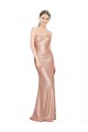 Long Rose Gold Sleeveless A-Line Low Back Formal Evening Gown / Prom Dress / Bridesmaid Dress Canberra