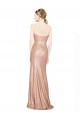 Long Rose Gold Sleeveless A-Line Low Back Formal Evening Gown / Prom Dress / Bridesmaid Dress Canberra