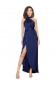 Long Sapphire Sleeveless A-Line High Low Evening Gown / Prom Dress / Bridesmaid Dress Canberra