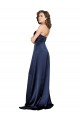 Long Sapphire Sleeveless A-Line Low Back Formal Evening Gown / Prom Dress / Bridesmaid Dress Canberra