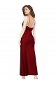 Long Burgundy Sleeveless Sheath Low Back Black Tie Evening Gown / Prom Dress / Bridesmaid Dress Canberra