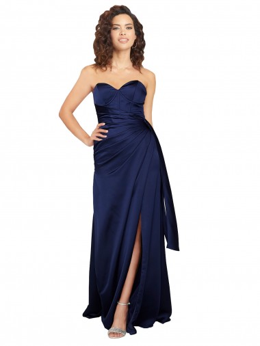 Long Sapphire Sleeveless A-Line Formal Evening Gown / Prom Dress / Bridesmaid Dress Canberra