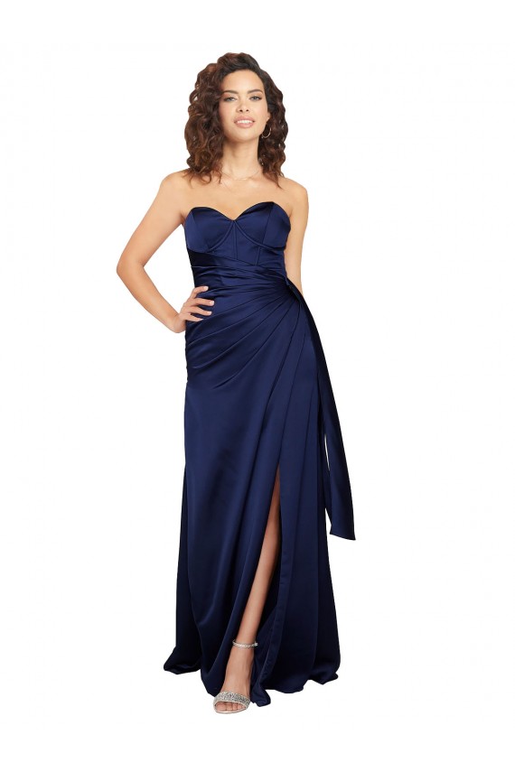 Long Sapphire Sleeveless A-Line Formal Evening Gown / Prom Dress / Bridesmaid Dress Canberra