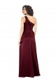 Long Burgundy Sleeveless A-Line Silk like Satin Formal Evening Gown / Prom Dress / Bridesmaid Dress Canberra