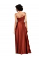 Long Burnt Orange Sleeveless A-Line Black Tie Evening Gown / Prom Dress / Bridesmaid Dress Canberra