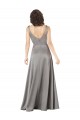 Long Pearl Grey Sleeveless A-Line Formal Evening Gown / Prom Dress / Bridesmaid Dress Canberra