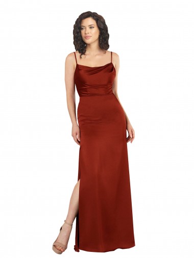 Long Red Sleeveless A-Line Low Back Formal Evening Gown / Prom Dress / Bridesmaid Dress Canberra