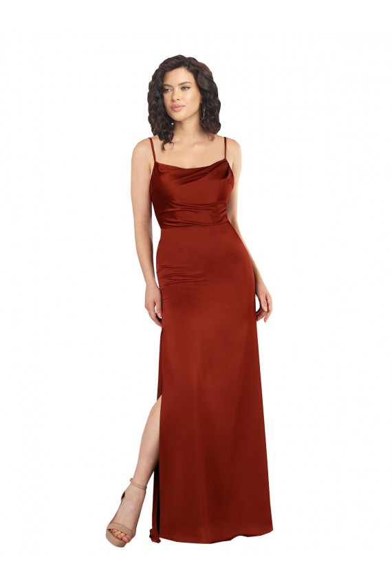 Long Red Sleeveless A-Line Low Back Formal Evening Gown / Prom Dress / Bridesmaid Dress Canberra