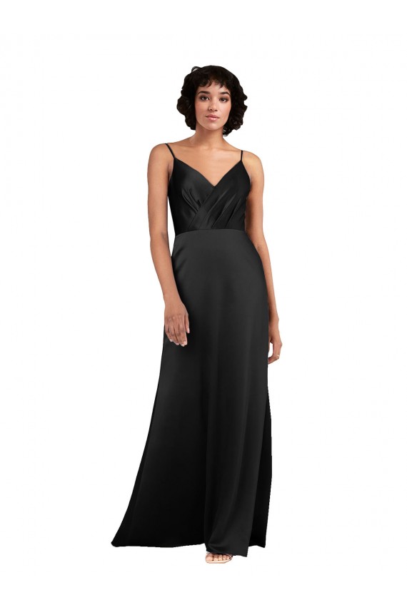 Long Black Sleeveless Column Formal Evening Gown / Prom Dress / Bridesmaid Dress Canberra