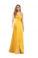 Long Sleeveless A-Line Open Back Front Slit Formal Evening Gown / Prom Dress / Bridesmaid Dress Canberra