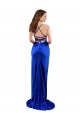 Long Royal Blue Sleeveless Sheath Open Back Silk like Satin Formal Evening Gown / Prom Dress / Bridesmaid Dress Canberra