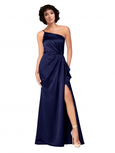 Long Sapphire Sleeveless A-Line Black Tie Evening Gown / Prom Dress / Bridesmaid Dress Canberra