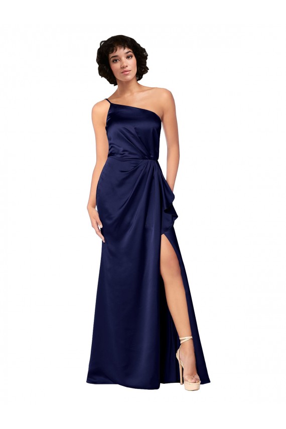 Long Sapphire Sleeveless A-Line Black Tie Evening Gown / Prom Dress / Bridesmaid Dress Canberra