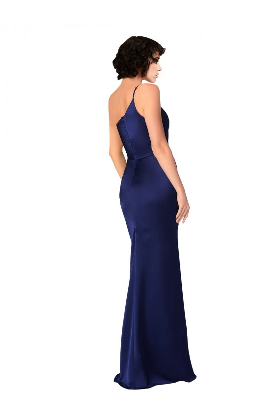 Long Sapphire Sleeveless A-Line Black Tie Evening Gown / Prom Dress / Bridesmaid Dress Canberra