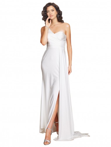 Long White Sleeveless A-Line Wedding Dress Canberra