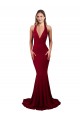 Long Burgundy Sleeveless Mermaid Open Back Spandex Formal Evening Gown / Prom Dress / Bridesmaid Dress Canberra