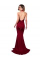 Long Burgundy Sleeveless Mermaid Open Back Spandex Formal Evening Gown / Prom Dress / Bridesmaid Dress Canberra