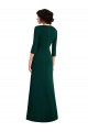 Long Dark Green Long Sleeves Trumpet V-Back Formal Evening Gown / Prom Dress / Bridesmaid Dress Canberra