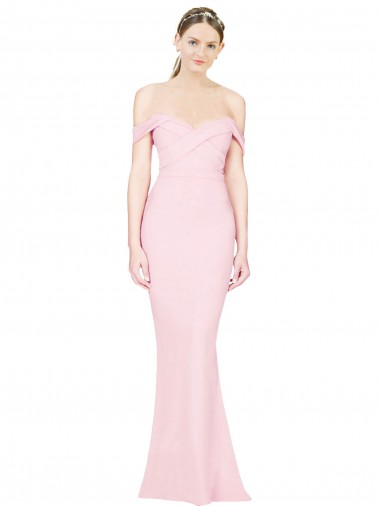 Long Pink Sleeveless A-Line Low Back Formal Evening Gown / Prom Dress / Bridesmaid Dress Canberra