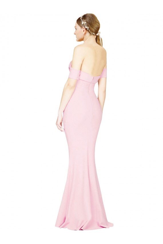 Long Pink Sleeveless A-Line Low Back Formal Evening Gown / Prom Dress / Bridesmaid Dress Canberra