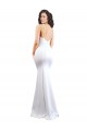 Long White Sleeveless Mermaid Low Back Black Tie Evening Gown / Prom Dress / Bridesmaid Dress Canberra