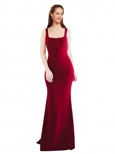 Long Burgundy Sleeveless Mermaid Formal Evening Gown / Prom Dress / Bridesmaid Dress Canberra