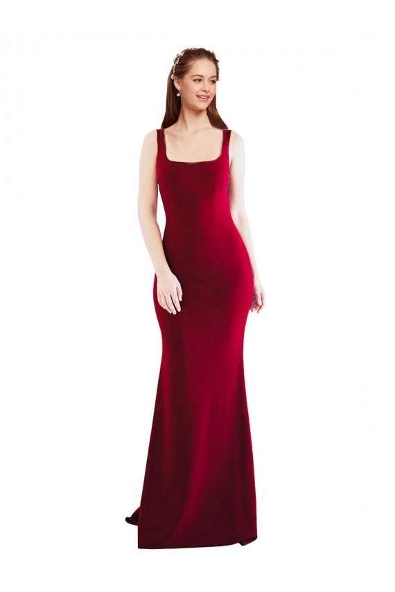 Long Burgundy Sleeveless Mermaid Formal Evening Gown / Prom Dress / Bridesmaid Dress Canberra