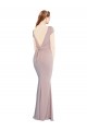 Long Dusty Pink Cap Sleeves Mermaid Tie Back Formal Evening Gown / Prom Dress / Bridesmaid Dress Canberra