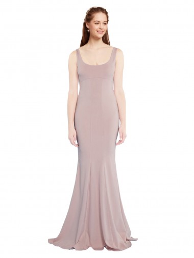 Long Dusty Pink Cap Sleeves Mermaid Formal Evening Gown / Prom Dress / Bridesmaid Dress Canberra