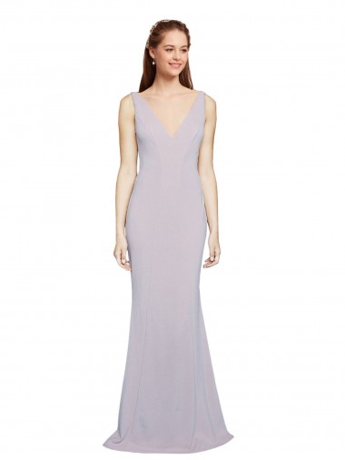 Long Arctic Lilac Sleeveless Mermaid Keyhole Back Formal Evening Gown / Prom Dress / Bridesmaid Dress Canberra