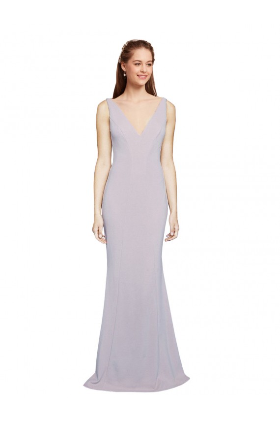 Long Arctic Lilac Sleeveless Mermaid Keyhole Back Formal Evening Gown / Prom Dress / Bridesmaid Dress Canberra