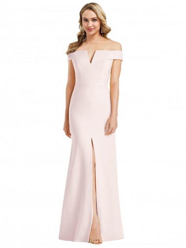 Long Pink Sleeveless Trumpet Bridesmaid Dress / Evening Dress Canberra