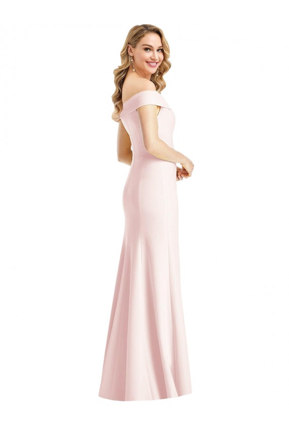 Long Pink Sleeveless Trumpet Bridesmaid Dress / Evening Dress Canberra