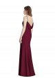 Long Burgundy Gold Sleeveless Trumpet Open Back Semi Formal Evening Dress / Bridesmaid Dress Canberra