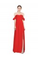 Long Red Sleeveless A-Line Side Slit Formal Evening Gown / Prom Dress / Bridesmaid Dress Canberra