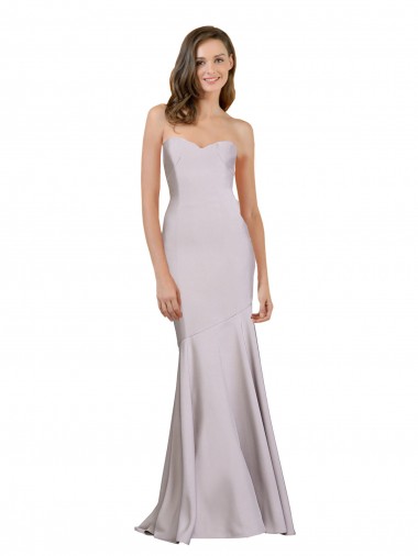 Long Arctic Lilac Sleeveless Mermaid Prom Dress / Bridesmaid Dress Canberra