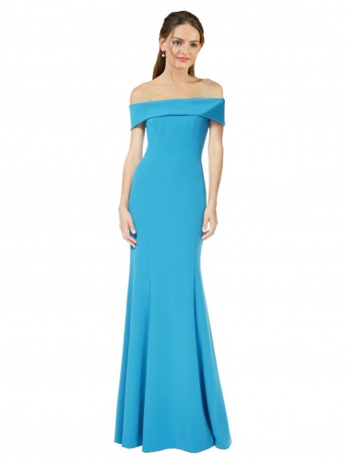 Long Peacock Blue Sleeveless Sheath Formal Evening Gown / Prom Dress / Bridesmaid Dress Canberra