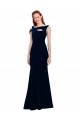 Long Dark Navy Sleeveless Mermaid Side Slit Formal Evening Gown / Prom Dress / Bridesmaid Dress Canberra