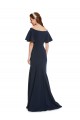 Long Dark Navy Short Sleeves Mermaid Bridesmaid Dress / Formal Dress Canberra