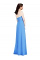 Long Peacock Blue Sleeveless Trumpet Low Back Semi Formal Evening Dress / Prom Dress / Bridesmaid Dress Canberra