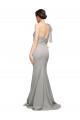 Sweep Train Oyster Silver Sleeveless Mermaid Low Back Formal Evening Gown / Prom Dress / Bridesmaid Dress Canberra