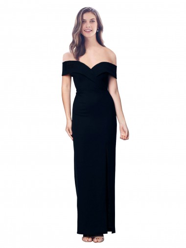 Long Black Sleeveless Mermaid Formal Dress / Bridesmaid Dress Canberra