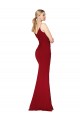 Long Burgundy Sleeveless Mermaid V-Back High Slit Formal Evening Gown / Prom Dress / Bridesmaid Dress Canberra