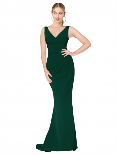 Long Midnight Green Sleeveless Mermaid Formal Evening Gown / Prom Dress / Bridesmaid Dress Canberra