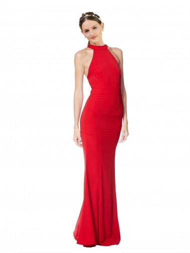 Long Red Sleeveless Mermaid Prom Dress / Bridesmaid Dress Canberra