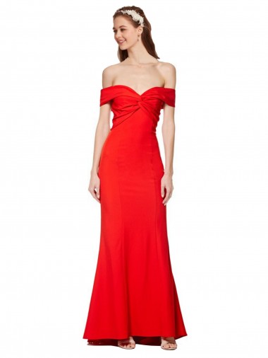 Long Red Sleeveless Mermaid Bridesmaid Dress / Formal Dress Canberra