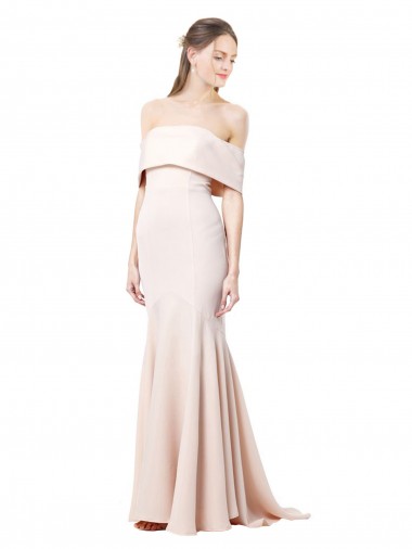 Long Nude Sleeveless Mermaid Formal Evening Gown / Prom Dress / Bridesmaid Dress Canberra