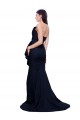 Sweep Train Dark Navy Sleeveless Sheath Low Back Semi Formal Evening Dress / Prom Dress / Bridesmaid Dress Canberra