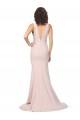 Sweep Train Pink Sleeveless Sheath V-Back Black Tie Evening Gown / Prom Dress / Bridesmaid Dress Canberra