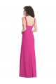 Long Fuchsia Sleeveless Trumpet Low Back Semi Formal Evening Dress / Prom Dress / Bridesmaid Dress Canberra